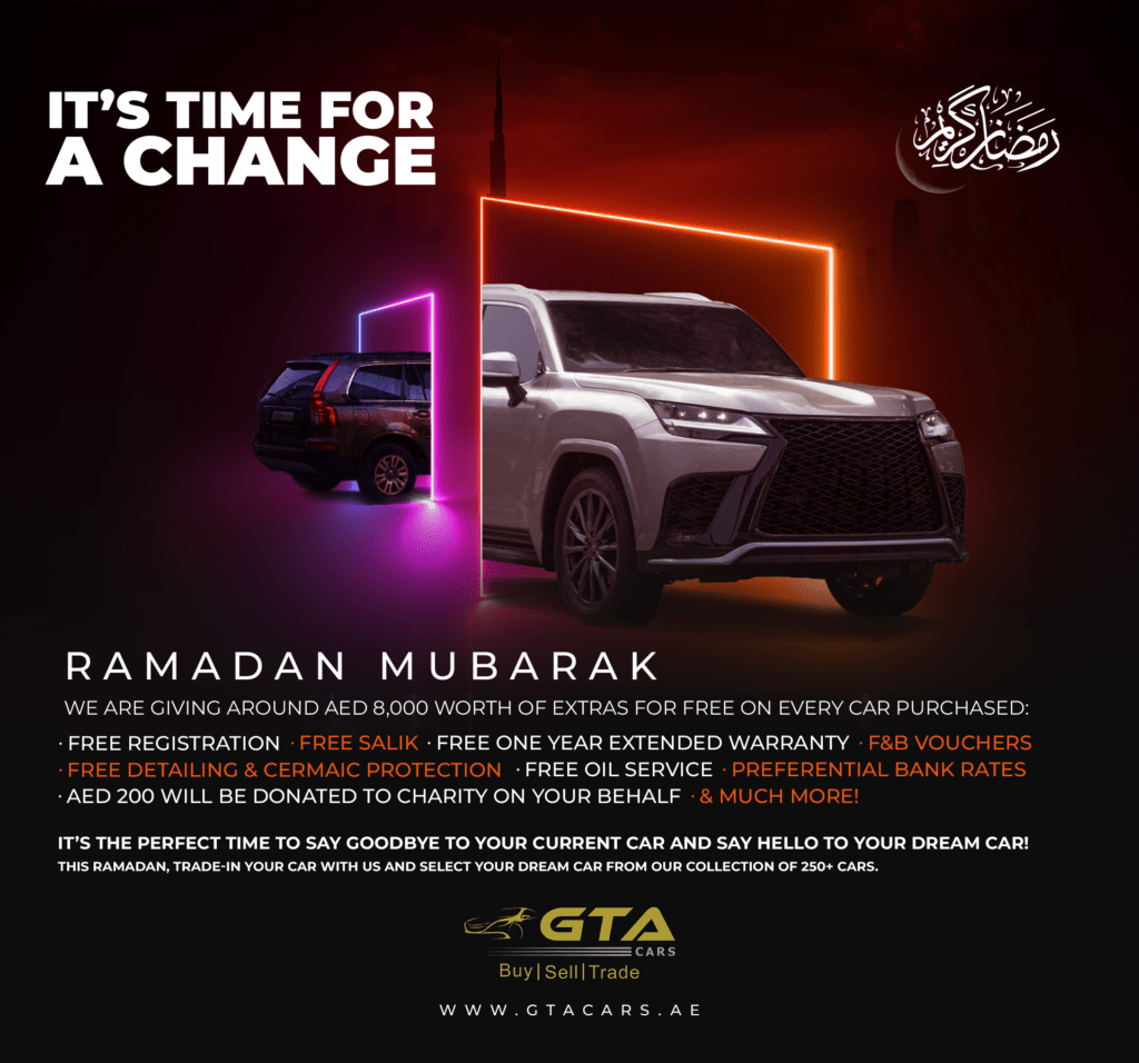 GTA Cars launches new Ramadan offer with free giveaways worth AED 8,000 ...